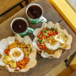 Bahan makanan segar dan sayuran untuk persiapan memasak di rumah